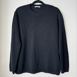 Oversized Black Knit Sweater